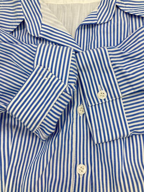 JENNE（ジェンヌ）JENNE (ジェンヌ) オードリールックストライプドレス ホワイト×ブルー サイズ:Mの古着・服飾アイテム