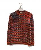 Acne studiosアクネ ストゥディオス）の古着「ローゲージニット」｜オレンジ×ブルー