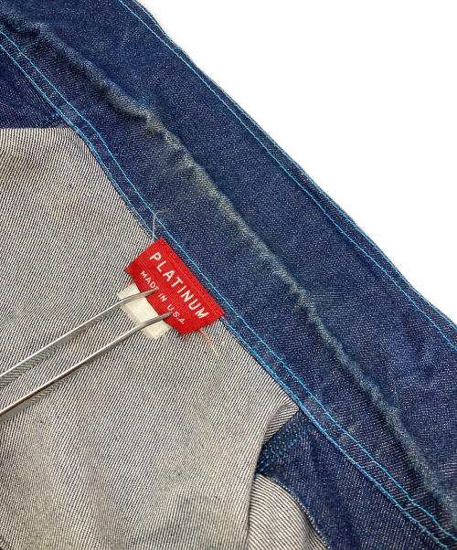 PLATINUM（プラチナ）PLATINUM (プラチナ) ［古着］刺繍デニムジャケット インディゴ サイズ:不明の古着・服飾アイテム