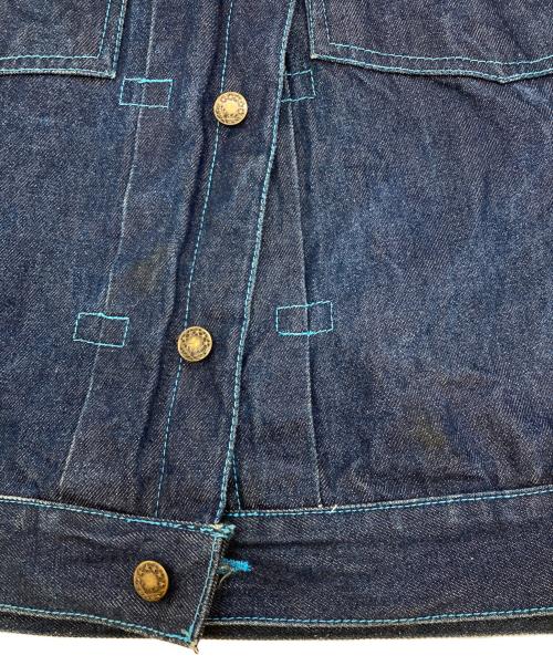 PLATINUM（プラチナ）PLATINUM (プラチナ) ［古着］刺繍デニムジャケット インディゴ サイズ:不明の古着・服飾アイテム