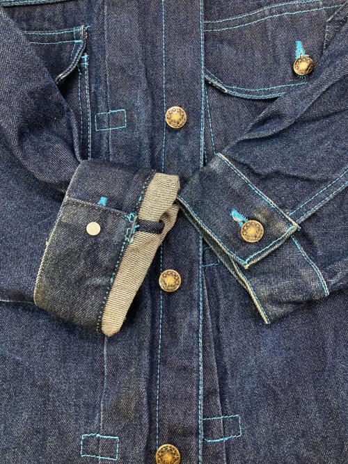 PLATINUM（プラチナ）PLATINUM (プラチナ) ［古着］刺繍デニムジャケット インディゴ サイズ:不明の古着・服飾アイテム