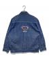 PLATINUM (プラチナ) ［古着］刺繍デニムジャケット インディゴ サイズ:不明：6000円