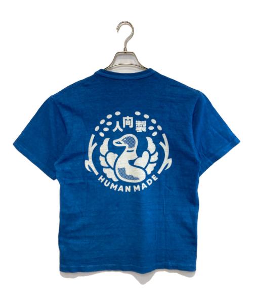 HUMAN MADE（ヒューマンメイド）HUMAN MADE (ヒューマンメイド) INDIGO POCKET T-SHIRT インディゴ サイズ:Lの古着・服飾アイテム