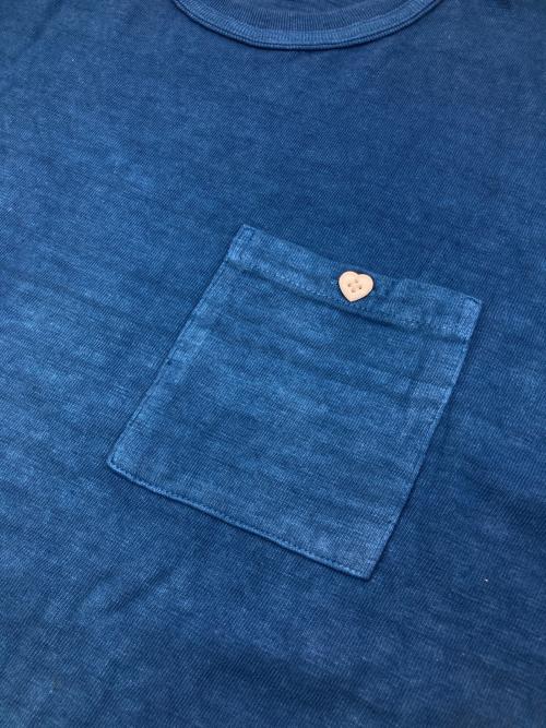 HUMAN MADE（ヒューマンメイド）HUMAN MADE (ヒューマンメイド) INDIGO POCKET T-SHIRT インディゴ サイズ:Lの古着・服飾アイテム