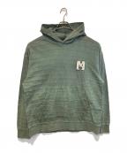 M+RC NOIRマルシェノア）の古着「プルオーバーパーカー」｜オリーブ