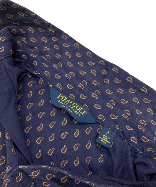 POLO GOLF（ポロ ゴルフ）POLO GOLF (ポロ ゴルフ) ペイズリーS/Sポロシャツ ネイビー サイズ:Sの古着・服飾アイテム
