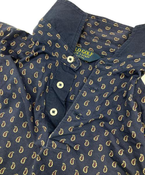 POLO GOLF（ポロ ゴルフ）POLO GOLF (ポロ ゴルフ) ペイズリーS/Sポロシャツ ネイビー サイズ:Sの古着・服飾アイテム