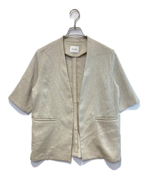 URBAN RESEARCH（アーバンリサーチ）URBAN RESEARCH (アーバンリサーチ) ハーフスリーブジャケット ベージュ サイズ:Freeの古着・服飾アイテム