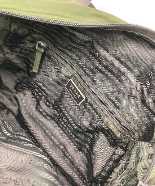 PRADA（プラダ）PRADA (プラダ) ナイロンミニボストンバッグ グリーンの古着・服飾アイテム