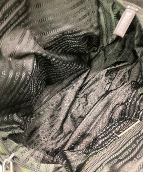 PRADA（プラダ）PRADA (プラダ) ナイロンミニボストンバッグ グリーンの古着・服飾アイテム