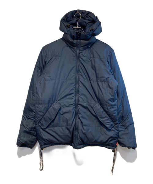 SUPREME（シュプリーム）SUPREME (シュプリーム) Reversible Striped Down Jacket ネイビー×グリーン サイズ:Lの古着・服飾アイテム