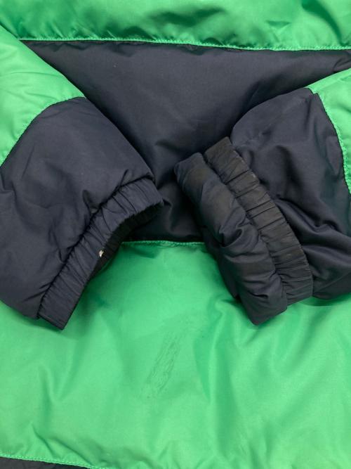 SUPREME（シュプリーム）SUPREME (シュプリーム) Reversible Striped Down Jacket ネイビー×グリーン サイズ:Lの古着・服飾アイテム