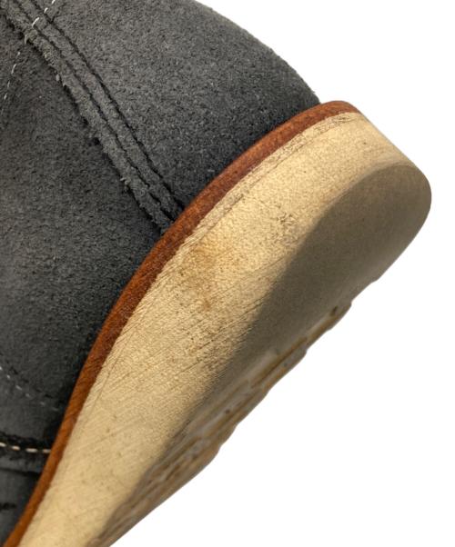 RED WING（レッドウィング）RED WING (レッドウィング) BEAMS (ビームス) 別注スウェードレザー モックトゥ ブーツ グレー サイズ:USA4の古着・服飾アイテム