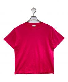 BALENCIAGA（バレンシアガ）の古着「バックロゴクルーネックカットソー」｜ピンク