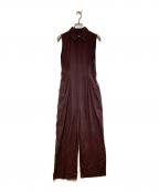 TODAYFULトゥデイフル）の古着「Linen Sleeveless Combinaison」｜ブラウン