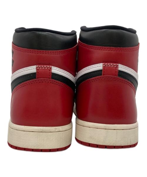 NIKE（ナイキ）NIKE (ナイキ) AIR JORDAN 1 RETRO HIGH OG ホワイト×レッド サイズ:US9の古着・服飾アイテム