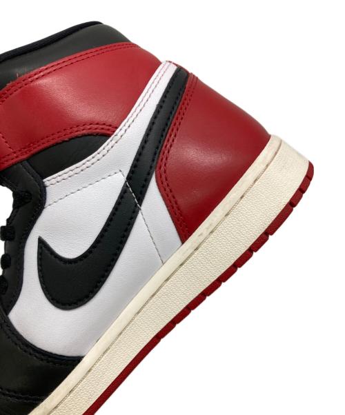 NIKE（ナイキ）NIKE (ナイキ) AIR JORDAN 1 RETRO HIGH OG ホワイト×レッド サイズ:US9の古着・服飾アイテム