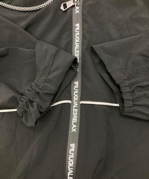 1PIU1UGUALE3 RELAX（ウノピゥウノウグァーレトレ リラックス）1PIU1UGUALE3 RELAX (ウノピゥウノウグァーレトレ リラックス) パイピングフーディー ブラック サイズ:XXLの古着・服飾アイテム