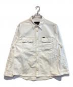 COACHコーチ）の古着「ツイルオーバーシャツ」｜ホワイト