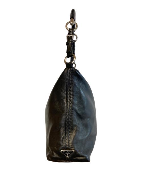 PRADA（プラダ）PRADA (プラダ) NAPPA HANDLEワンショルダーバッグ ブラックの古着・服飾アイテム