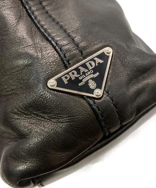 PRADA（プラダ）PRADA (プラダ) NAPPA HANDLEワンショルダーバッグ ブラックの古着・服飾アイテム