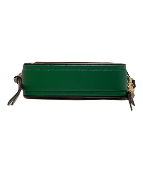 MARC JACOBS（マークジェイコブズ）MARC JACOBS (マークジェイコブズ) THE SNAPSHOT カメラバッグ ベージュ×グリーンの古着・服飾アイテム