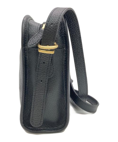 PAR ICI（パーリッシィ）PAR ICI (パーリッシィ) TIDE WAY (タイドウェイ) TIDEWAYパイピングレザーショルダー ブラックの古着・服飾アイテム