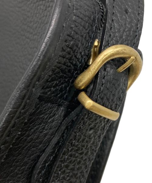 PAR ICI（パーリッシィ）PAR ICI (パーリッシィ) TIDE WAY (タイドウェイ) TIDEWAYパイピングレザーショルダー ブラックの古着・服飾アイテム