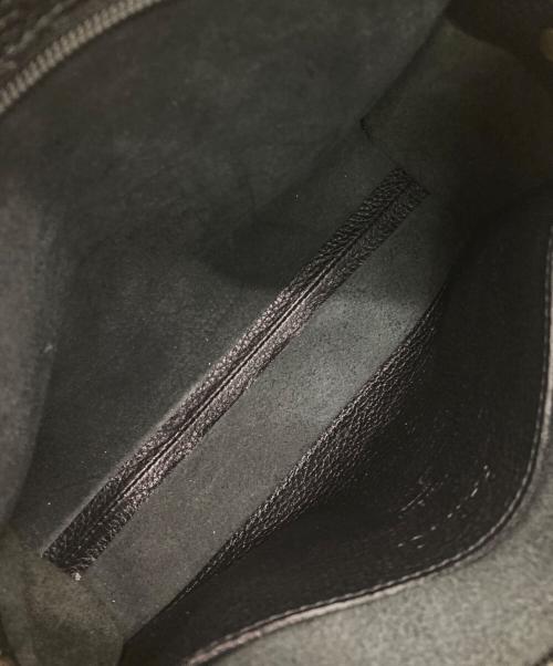 PAR ICI（パーリッシィ）PAR ICI (パーリッシィ) TIDE WAY (タイドウェイ) TIDEWAYパイピングレザーショルダー ブラックの古着・服飾アイテム