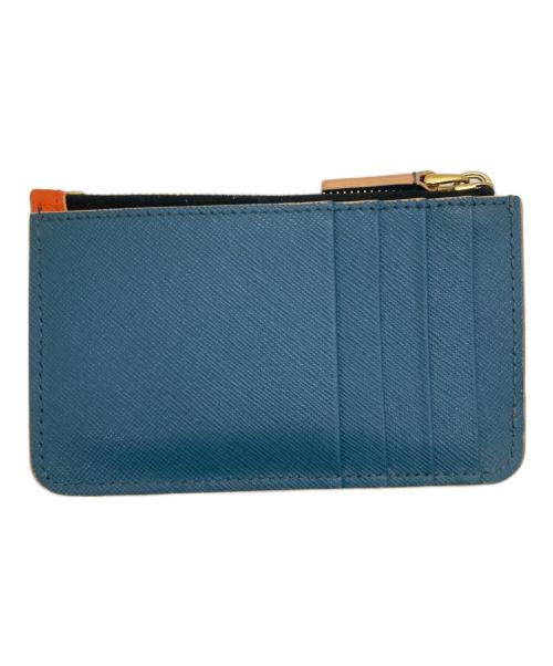 MARNI（マルニ）MARNI (マルニ) カードケース オレンジ×ブルーの古着・服飾アイテム