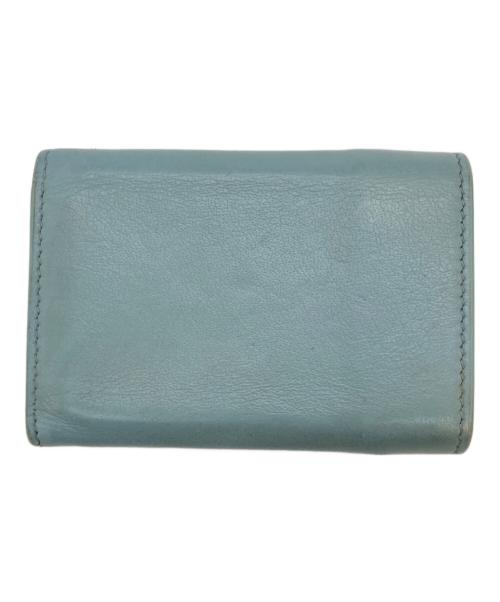 BALENCIAGA（バレンシアガ）BALENCIAGA (バレンシアガ) ペーパーミニウォレット ブルーの古着・服飾アイテム