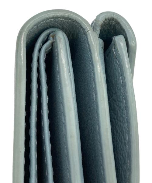 BALENCIAGA（バレンシアガ）BALENCIAGA (バレンシアガ) ペーパーミニウォレット ブルーの古着・服飾アイテム