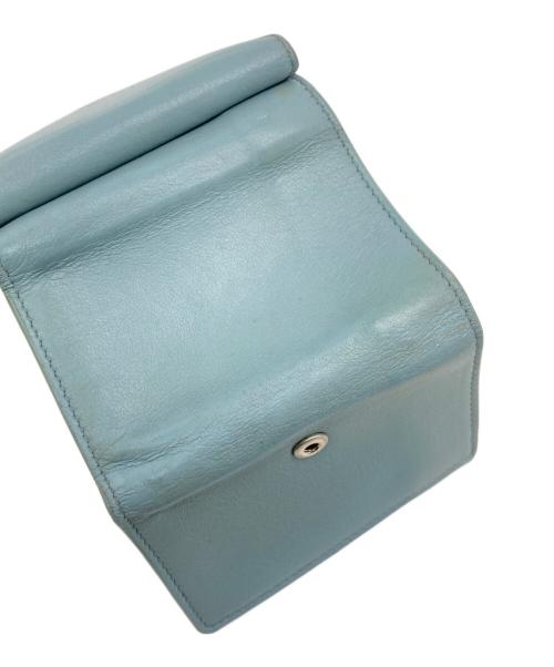 BALENCIAGA（バレンシアガ）BALENCIAGA (バレンシアガ) ペーパーミニウォレット ブルーの古着・服飾アイテム