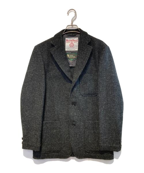 bertpulitzer（バート・ピューリッツァー）bertpulitzer (バート・ピューリッツァー) Harris Tweed (ハリスツイード) ［古着］2Bジャケット ブラック サイズ:Lの古着・服飾アイテム