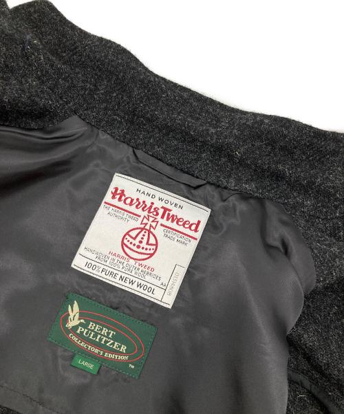 bertpulitzer（バート・ピューリッツァー）bertpulitzer (バート・ピューリッツァー) Harris Tweed (ハリスツイード) ［古着］2Bジャケット ブラック サイズ:Lの古着・服飾アイテム