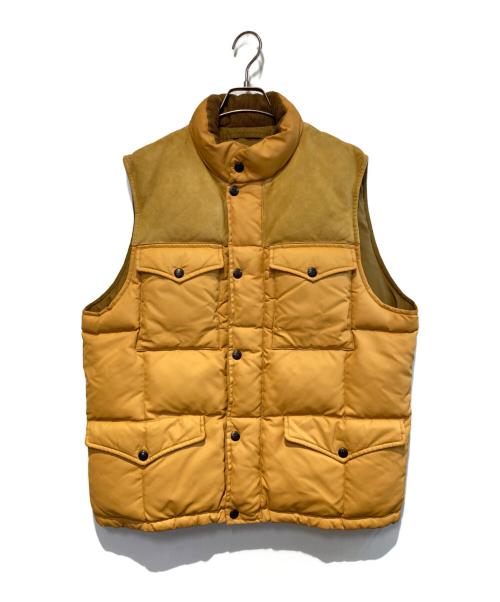 RRL（ダブルアールエル）RRL (ダブルアールエル) スエードヨークキルテッドベスト ベージュ サイズ:Lの古着・服飾アイテム