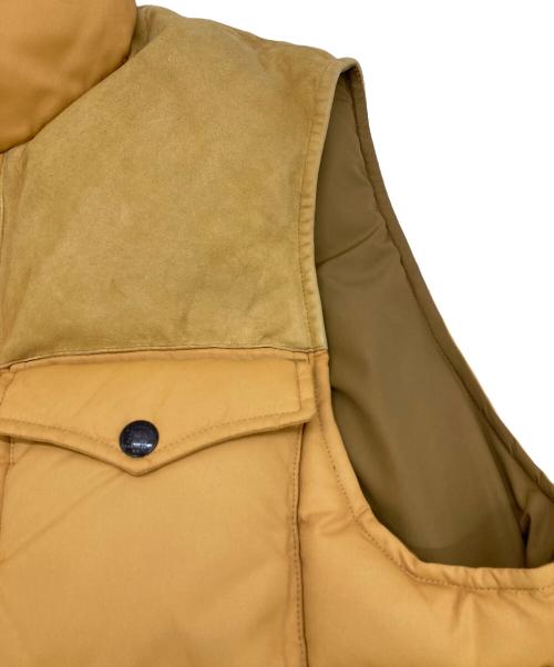 RRL（ダブルアールエル）RRL (ダブルアールエル) スエードヨークキルテッドベスト ベージュ サイズ:Lの古着・服飾アイテム