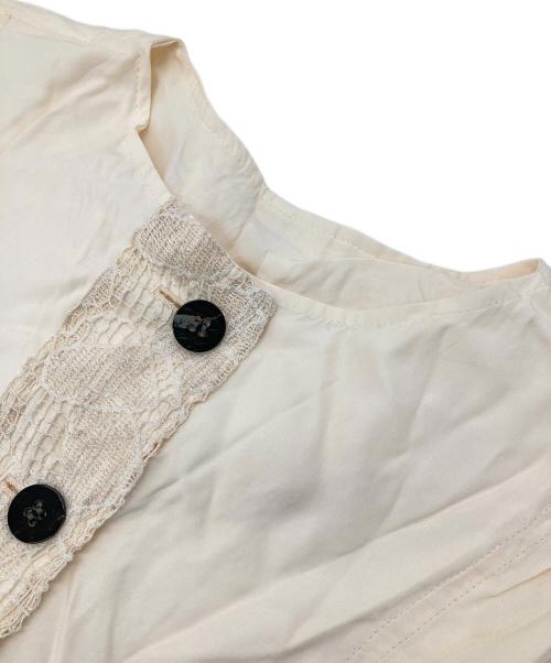 Y's for living（ワイズフォーリビング）Y's for living (ワイズフォーリビング) パッチワークカーディガン ホワイト×ピンク サイズ:2の古着・服飾アイテム