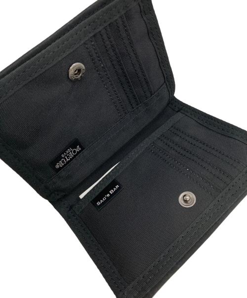 PORTER（ポーター）PORTER (ポーター) SAC'S BAR (サックスバー) コンパクトウォレット ブラックの古着・服飾アイテム