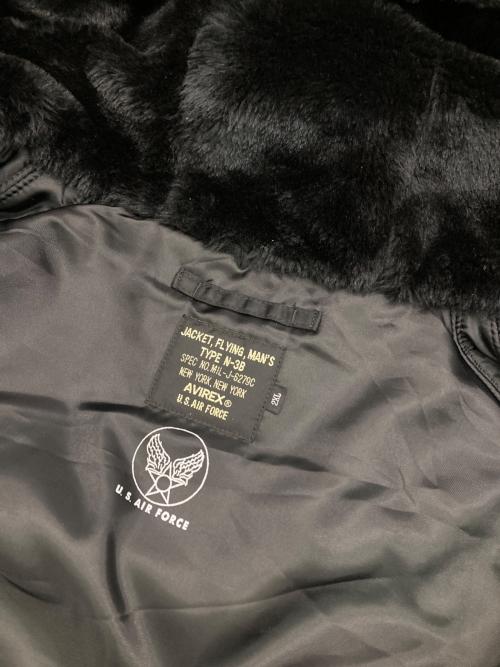 AVIREX（アヴィレックス）AVIREX (アヴィレックス) waiper (ワイパー) N-3Bフライトジャケット ブラック サイズ:2XLの古着・服飾アイテム