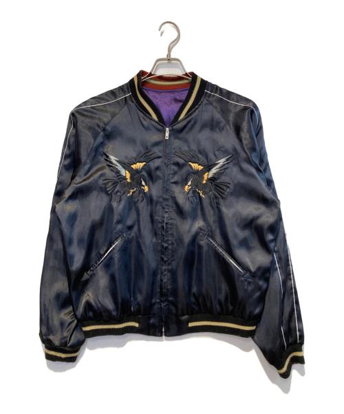 東洋エンタープライズ（トウヨウエンタープライズ）東洋エンタープライズ (トウヨウエンタープライズ) SOUVENIR JACKET ブラック×パープル サイズ:Lの古着・服飾アイテム