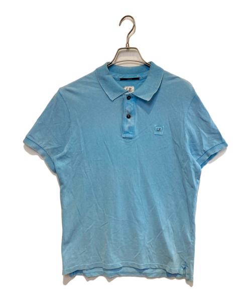 C.P COMPANY（シーピーカンパニー）C.P COMPANY (シーピーカンパニー) ウォッシュドS/Sポロシャツ ブルー サイズ:Mの古着・服飾アイテム
