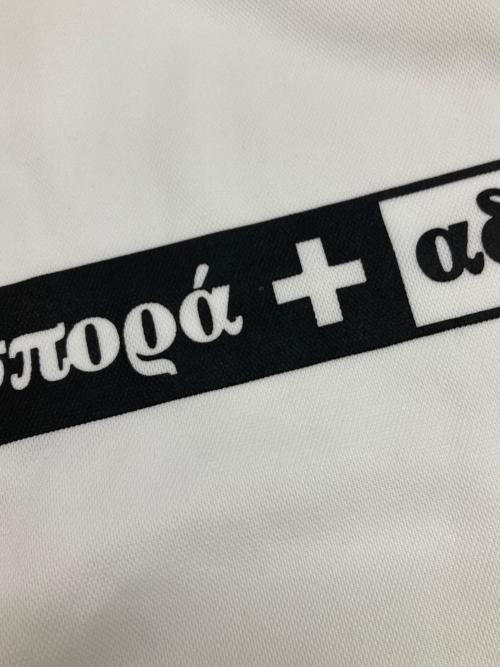 Diaspora Skateboards（ディアスポラスケートボードズ）Diaspora Skateboards (ディアスポラスケートボードズ) LOTTO (ロット) ゲームシャツ ホワイト サイズ:Mの古着・服飾アイテム