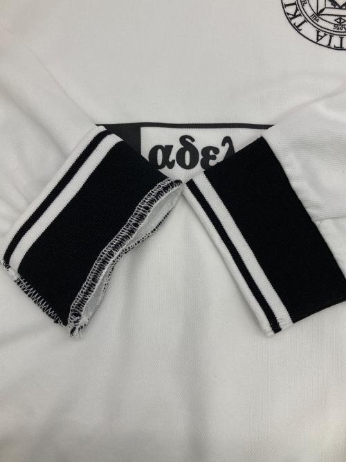 Diaspora Skateboards（ディアスポラスケートボードズ）Diaspora Skateboards (ディアスポラスケートボードズ) LOTTO (ロット) ゲームシャツ ホワイト サイズ:Mの古着・服飾アイテム