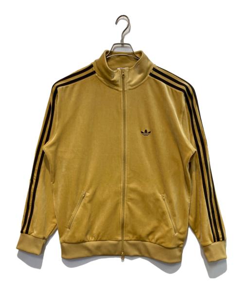 adidas（アディダス）adidas (アディダス) ベッケンバウアー ベロア トラックトップジャージ イエロー サイズ:Sの古着・服飾アイテム
