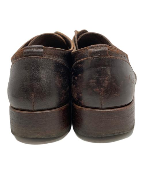 N4（エヌフォー）N4 (エヌフォー) プレーントゥシューズ ブラウン サイズ:3の古着・服飾アイテム