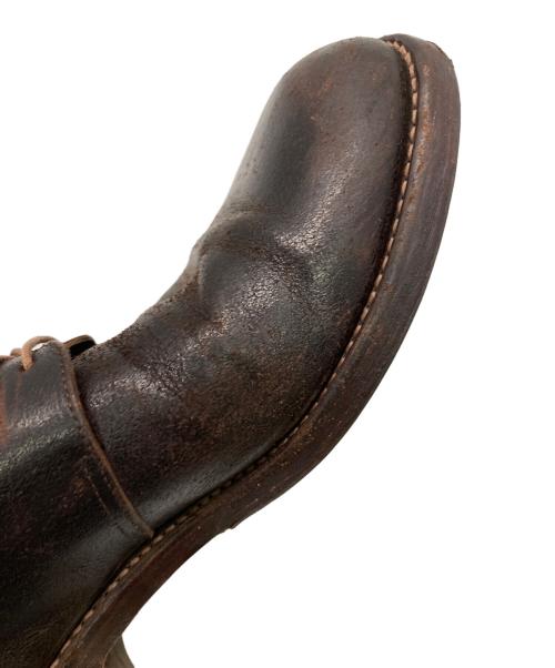 N4（エヌフォー）N4 (エヌフォー) プレーントゥシューズ ブラウン サイズ:3の古着・服飾アイテム