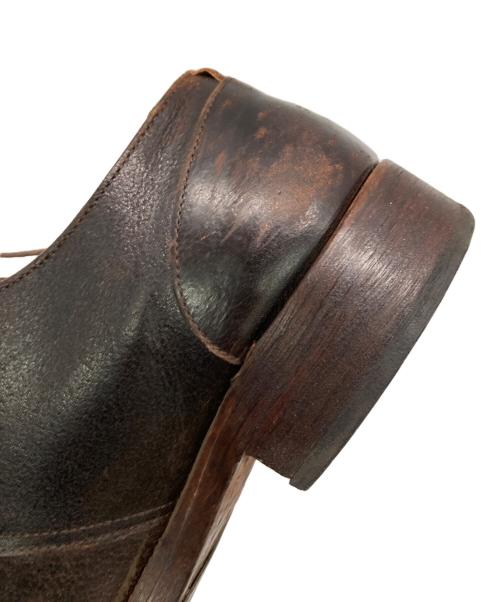 N4（エヌフォー）N4 (エヌフォー) プレーントゥシューズ ブラウン サイズ:3の古着・服飾アイテム