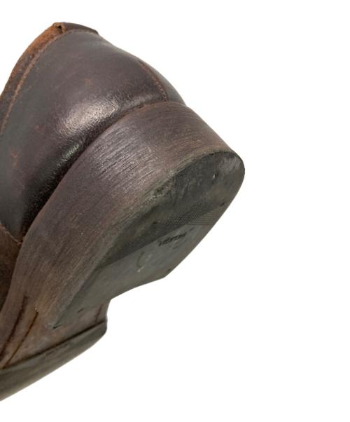 N4（エヌフォー）N4 (エヌフォー) プレーントゥシューズ ブラウン サイズ:3の古着・服飾アイテム