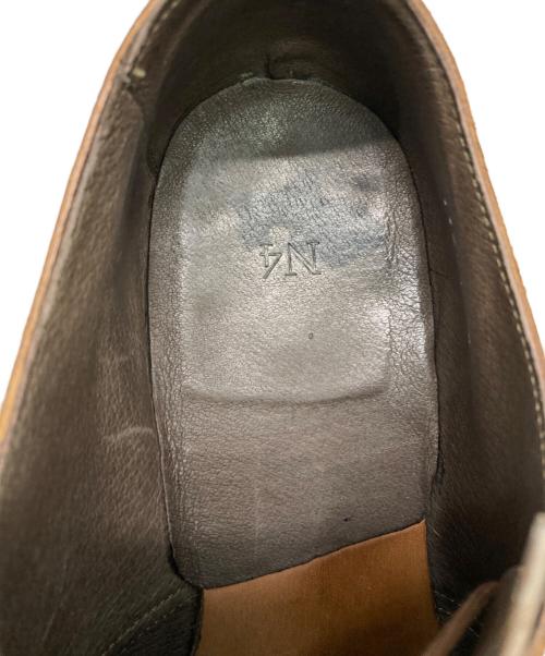 N4（エヌフォー）N4 (エヌフォー) プレーントゥシューズ ブラウン サイズ:3の古着・服飾アイテム